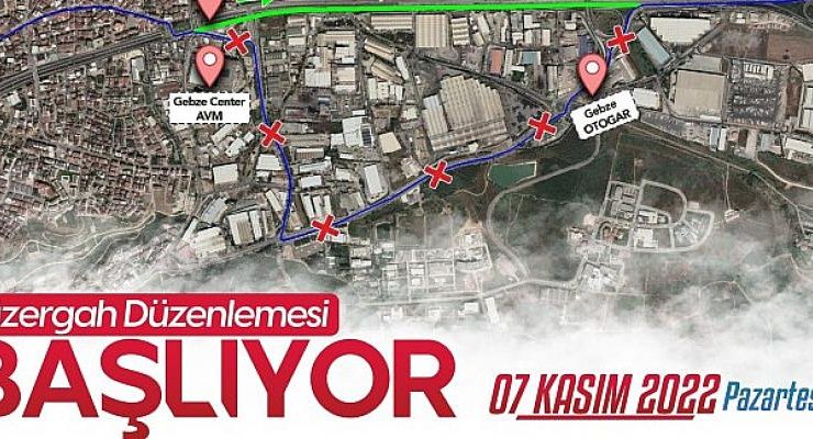 Kocaeli Büyükşehir’den güzergâh düzenlemesi