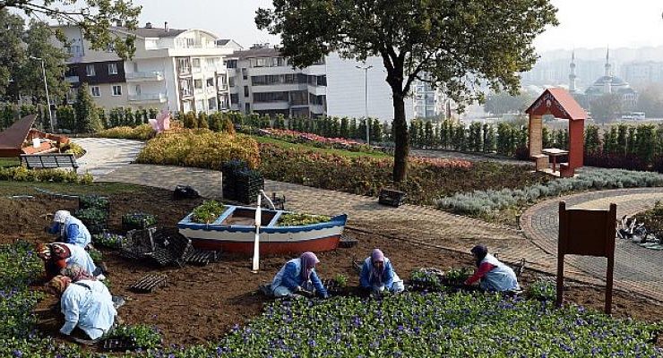 Macera Bursa Kış Çiçekleriyle Yenileniyor