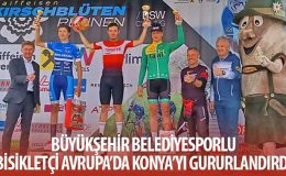 Büyükşehir Belediyesporlu Bisikletçi Avrupa'da Konya'yı Gururlandırdı