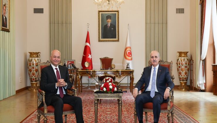 TBMM Başkanı Kurtulmuş, BM Mülteciler Yüksek Komiseri Salih ile Bir Araya Geldi