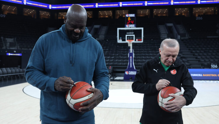 Cumhurbaşkanı Erdoğan, NBA Efsanesi Shaquille O’Neal ile Bir Araya Geldi