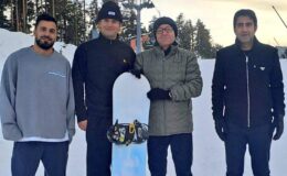 ​Kristal Kar Diyarında Sürpriz Buluşma: Vali Polat ve “Surfer Boy” Sarıkamış’ta
