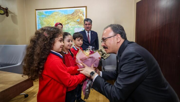 Vali Kızılkaya, Yağmurtepe İlkokulu Öğrencilerini Valilikte Misafir Etti