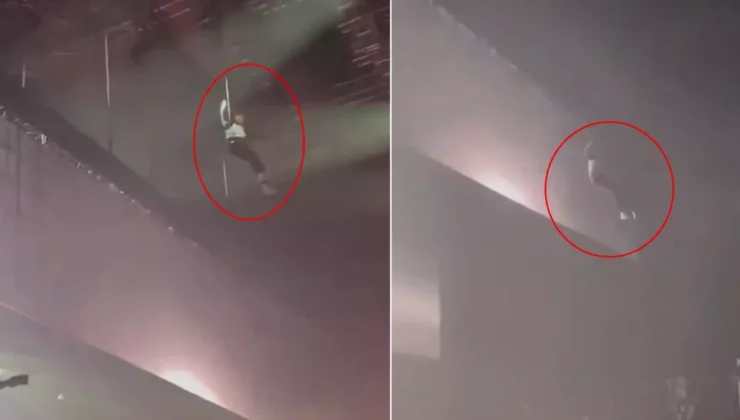 Ünlü şarkıcı 20 metreden aşağı düştü