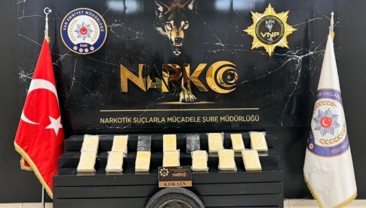 Van’da narkotik operasyonu: 16 kilo kokain ele geçirildi