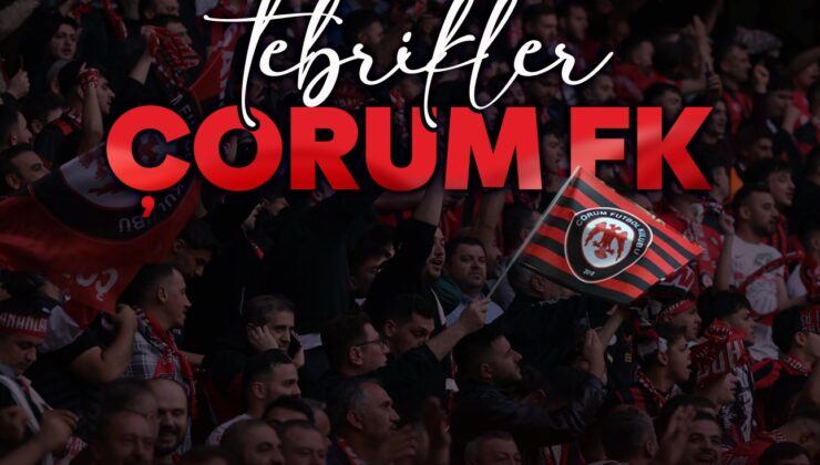 Cumhurbaşkanı Yardımcısı Cevdet Yılmaz’dan Süper Lig’e Yükselen Arca Çorum FK’ya Tebrik Mesajı