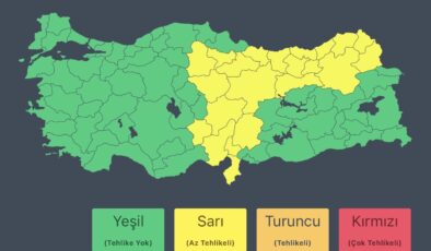 AFAD’dan Birçok İl İçin Kuvvetli Sağanak Ve Gök Gürültülü Yağış Uyarısı