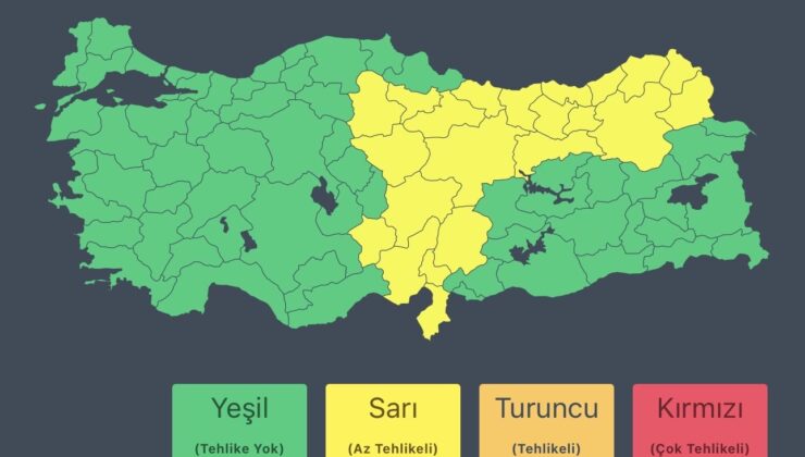 AFAD’dan Birçok İl İçin Kuvvetli Sağanak Ve Gök Gürültülü Yağış Uyarısı