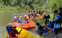 Akyaka’da Rafting Heyecanı Sürüyor! Geleceğin Sporcuları Kanyonda Yetişiyor