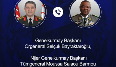 Orgeneral Bayraktaroğlu, Nijerli Mevkidaşı Barmou İle Görüştü