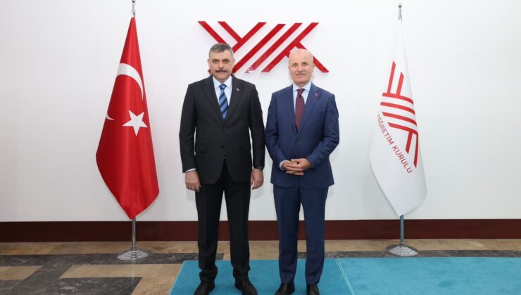 İçişleri Bakanı Mustafa Çiftçi, YÖK Başkanı Erol Özvar’ı Ziyaret Etti
